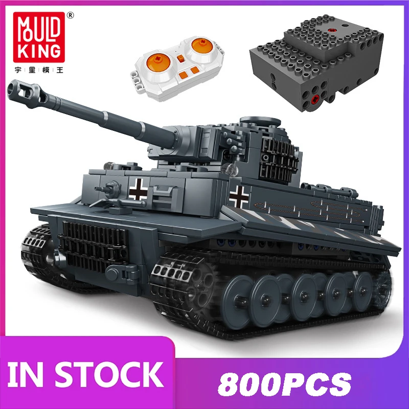 MOULD KING 20014 Technical Remote Control Tank Building Blocks Military Battle Tank MOC Bricks Educational Toys Birthday Gifts