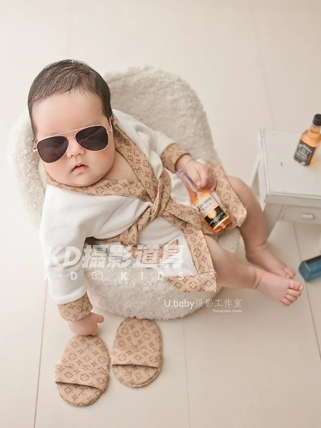 Newborn Children Photography Theme Photography Props New Product Full Moon Baby Photography Big Brand Wind Bathrobe roupa bebe