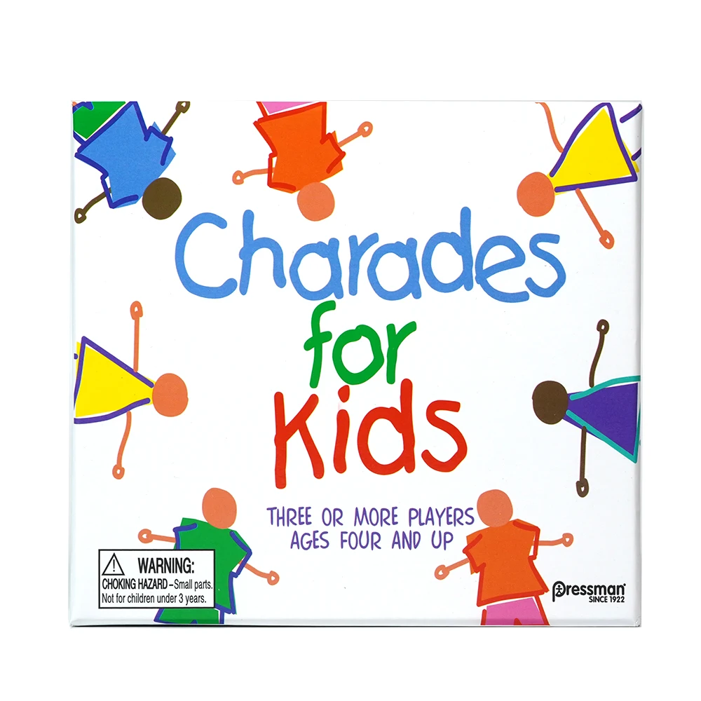 Pressman Charades For Kids Card Game The No Reading Required Family Game The Classic Game Of Charades