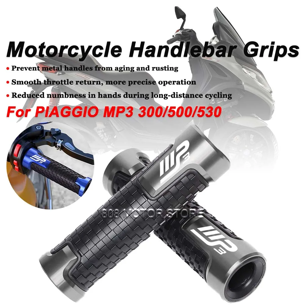 

For Piaggio MP3 300 500 530 Motorcycle CNC Handlebar Grips Anti-Slip Handle Bar