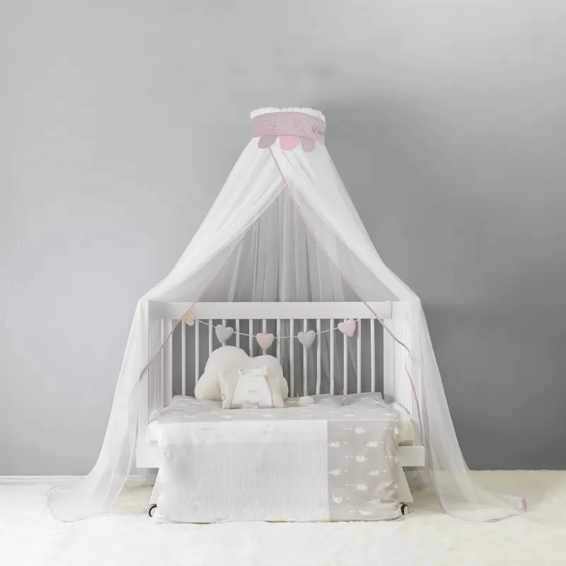 Baby Cot Mosquito Net Floor-standing Children\'s Crib Mosquito Net 5 Gears Height Adjustable Newborn Shading Anti-mosquito Cover