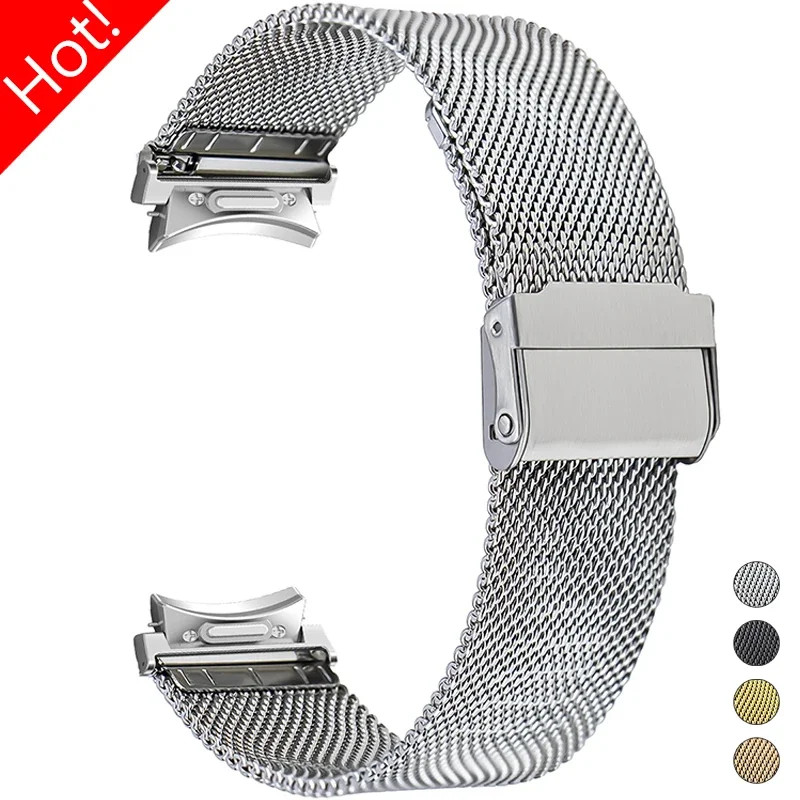 No Gaps Stainless Steel Band for Samsung Galaxy Watch Strap 6 5 4 40mm 44mm 6 4 Classic 43mm 47mm Metal Bracelet for Galaxy 5Pro