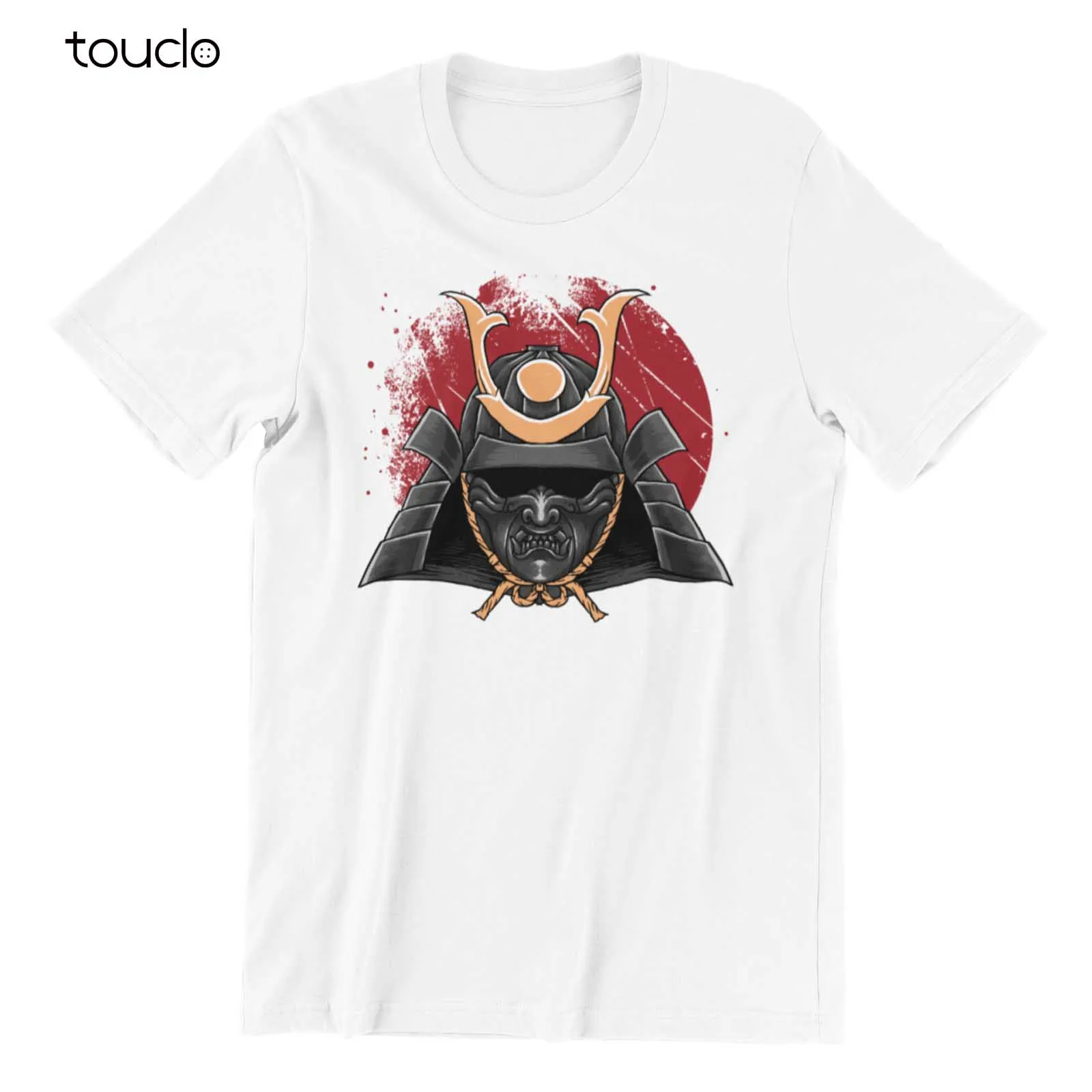 Samurai Ronin - Mens Cotton T-Shirt Japanese Warrior Helmet Tee Custom Aldult Teen Unisex Digital Printing Fashion Funny Classic