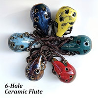 6 Hole Ceramic Mini Ocarina Ceramic Crafts Musical Instruments