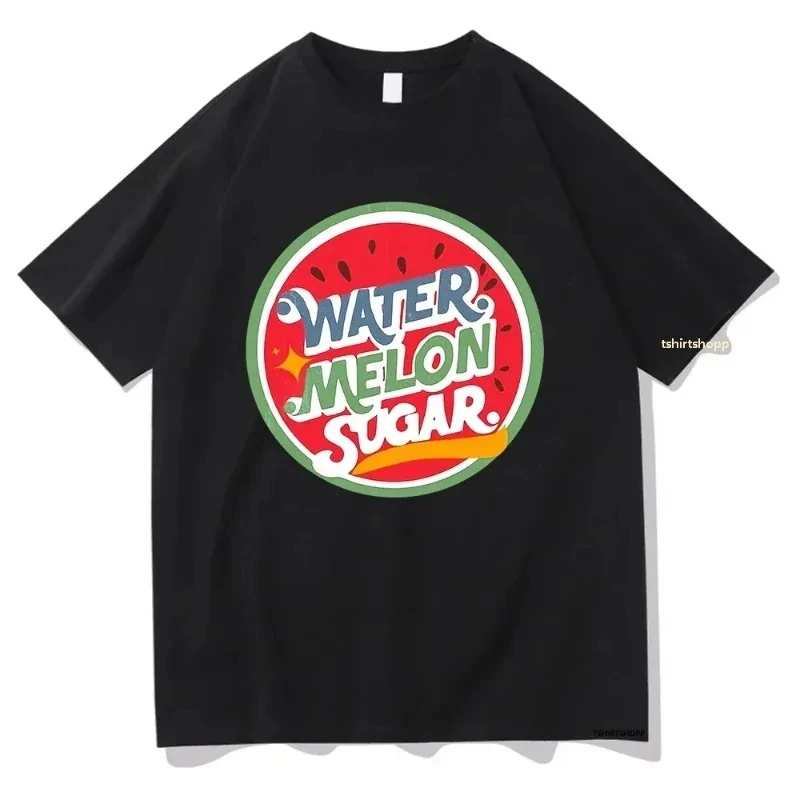 Vintage Twinkling Watermelon Graphic T-Shirts Women's Funny Streetwear Korea Style Aesthetic Y2K Clothing
