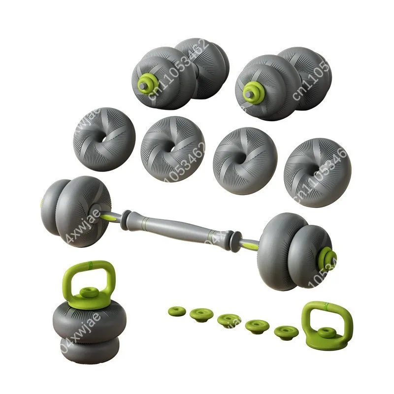 

Гантель с мягким покрытием 10 кг для домашнего спортзала, для начинающих, яблочно-зеленая, безопасная, нескользящая
