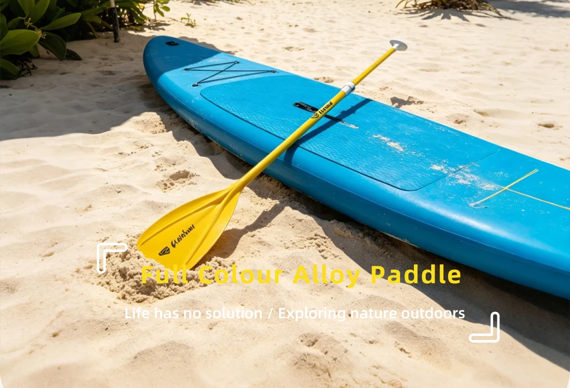Verstellbares SUP-Paddel aus Aluminiumlegierung, 3/4-teilig, mit leichtem Nylon-Paddelblatt – für Paddle-Boards, Kajaks, Wassersport und Tourenausrüstung – Detail 2