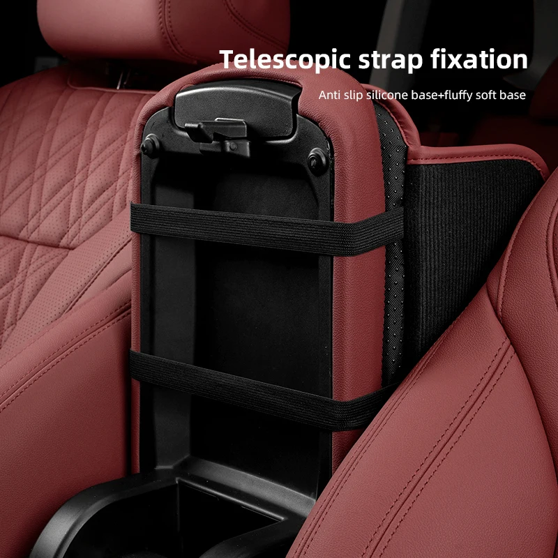 Cup Holders Car Leather Armrest Box Heighten Protective Pad Memory Foam Arm Rest Cushion For For Volkswagen GTI T-ROC GTD Atlas - view 4