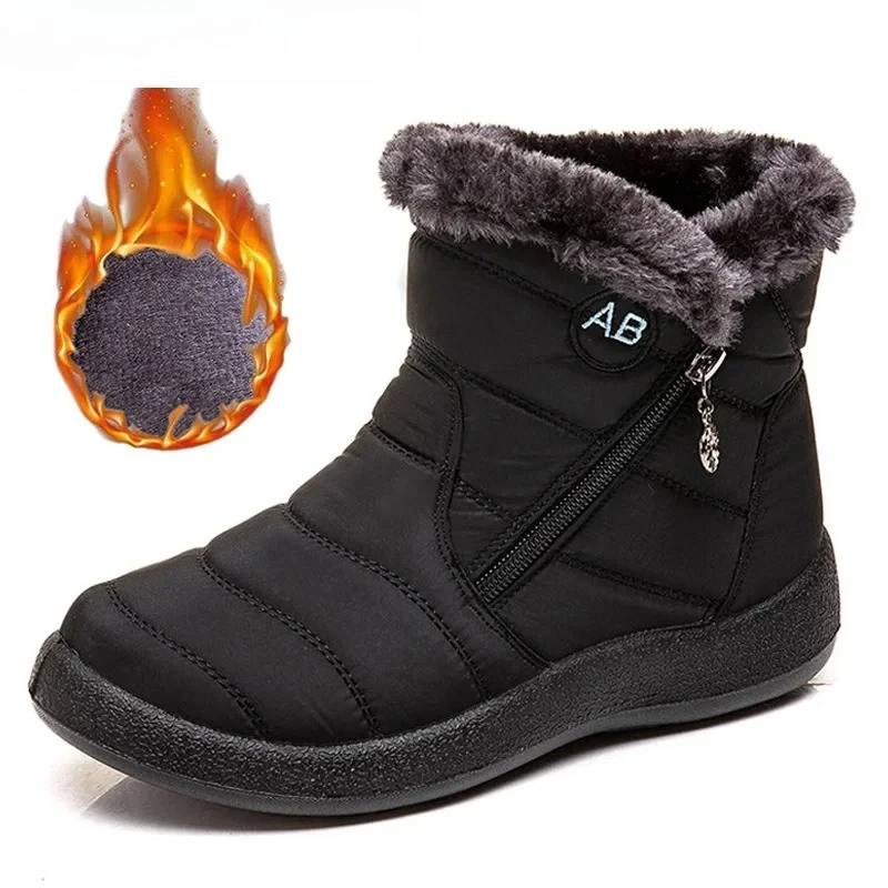 

Unisex Winter Comfortable Women's Boots Outdoor Waterproof Cold-Proof Casual Snow Boots Men Footwear Plush Warm Zapatillas Male