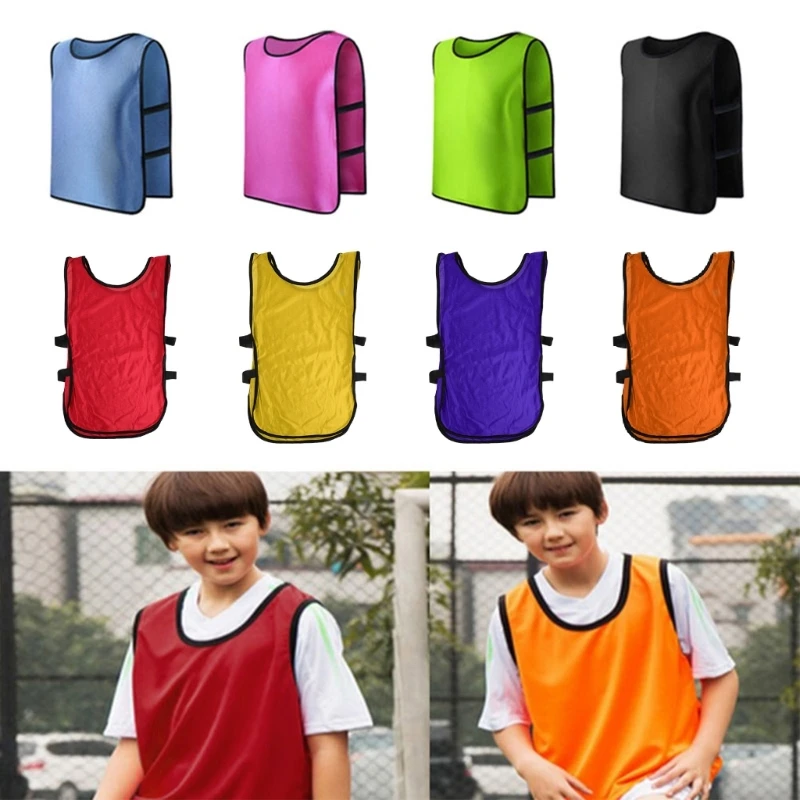 25UC Children Kid Team Sports Football Soccer Training Pinnies Jerseys Train Bib Vest