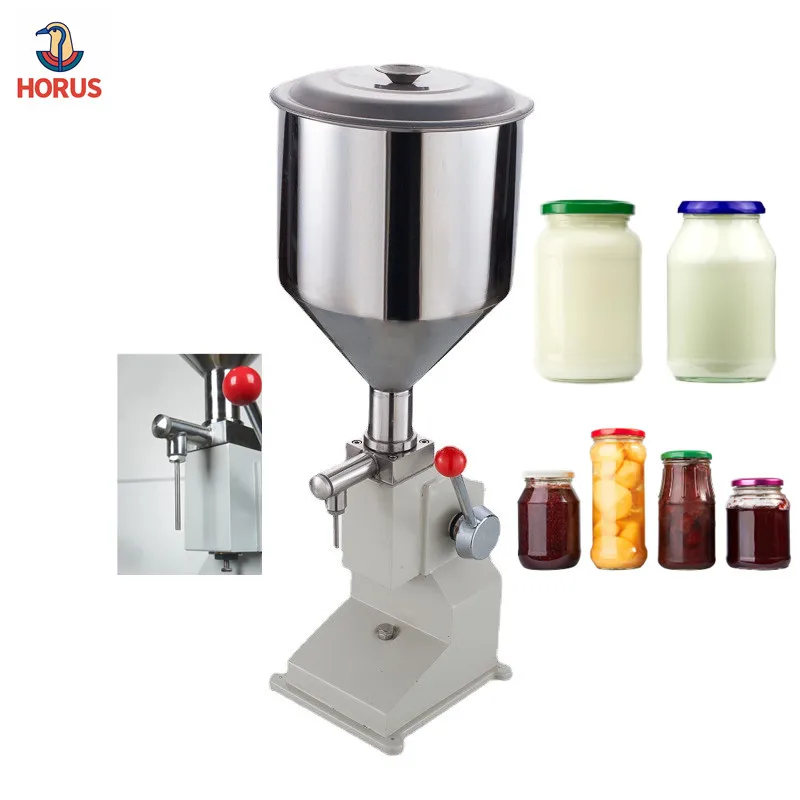 A03 5-100ml Manual Filler Oney Piston Paste Detergent Lotion Bottle Cosmetic Filler Shampoo Cream Liquid Filling Machine