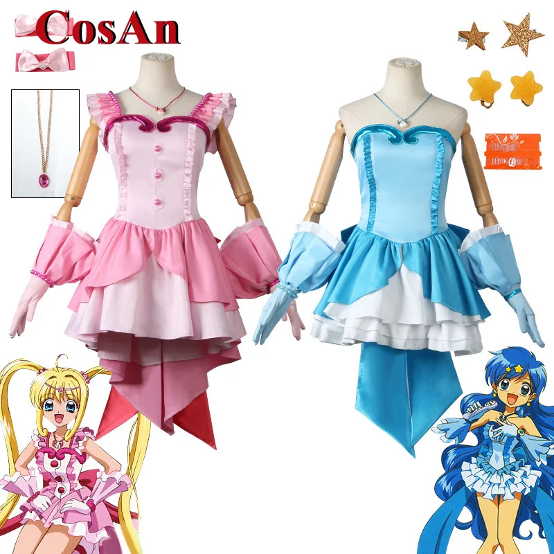 

CosAn Anime Mermaid Melody Pichi Pichi Pitch Nanami Lucia Cosplay Costume Lovely Pink Dress Activity Party Role Play Clothing