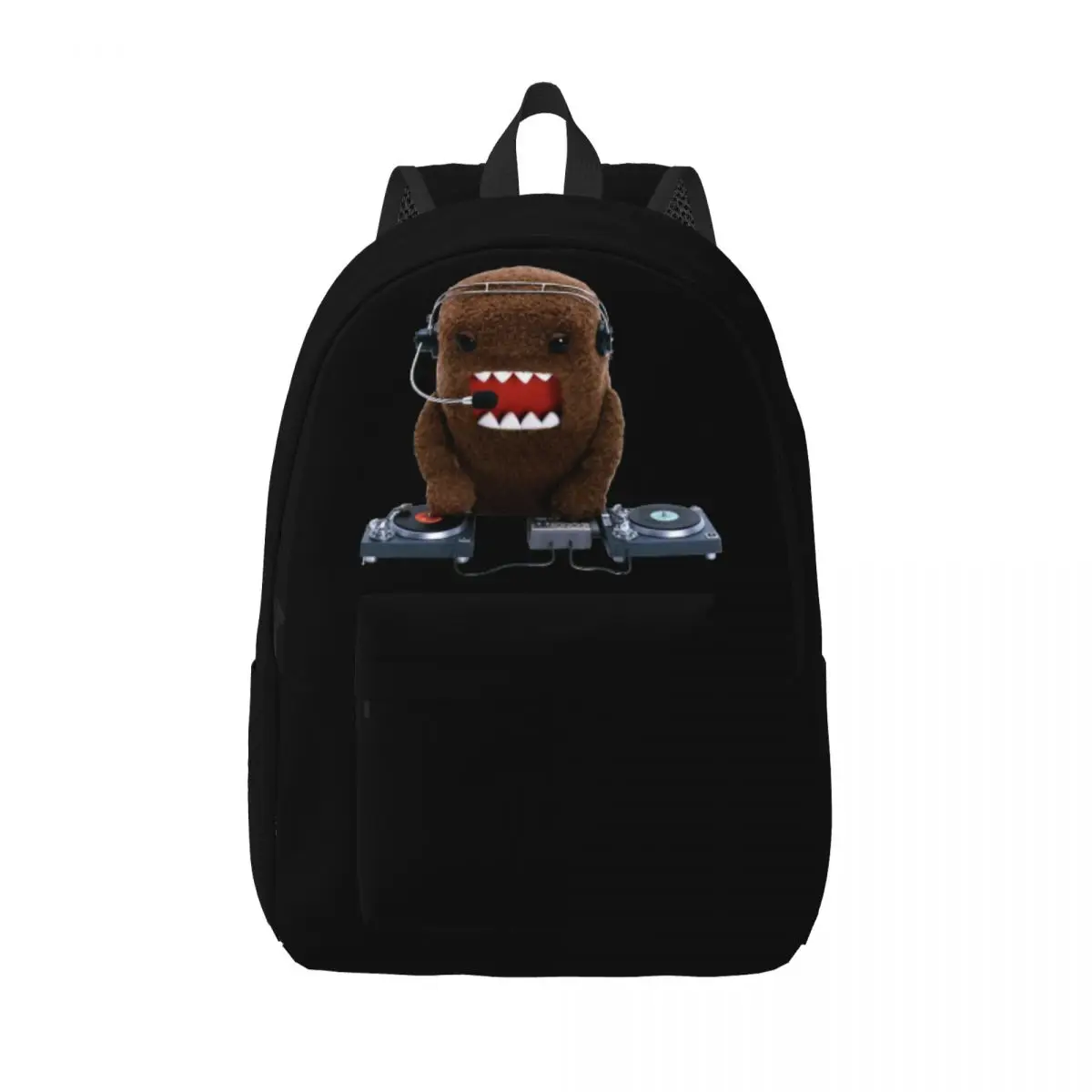 

DJ Domo Kun Doll Backpack Elementary High College School Student Bookbag Teens Canvas Daypack Hiking