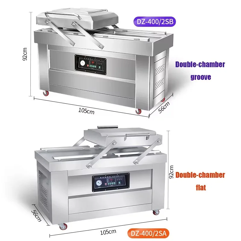 Multifunctional Vacuum Packaging Machine Body Fitted Double Cavity Single Chamber Vacuum Packaging Machines