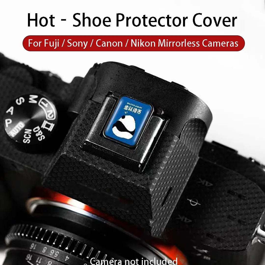 Universal Hot Shoe Cover, Cute Pattern ABS Camera Shoe Cap, Dust Protection for Mirrorless DSLR, Camera Accessory