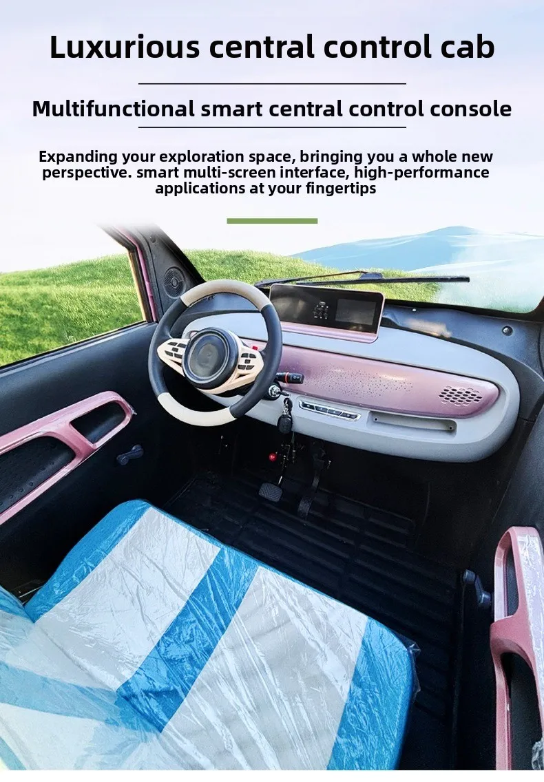 سكوتر كهربائي سناوي بأربع عجلات للنساء مغلق بالكامل لالتقاط وإسقاط منزلي #6