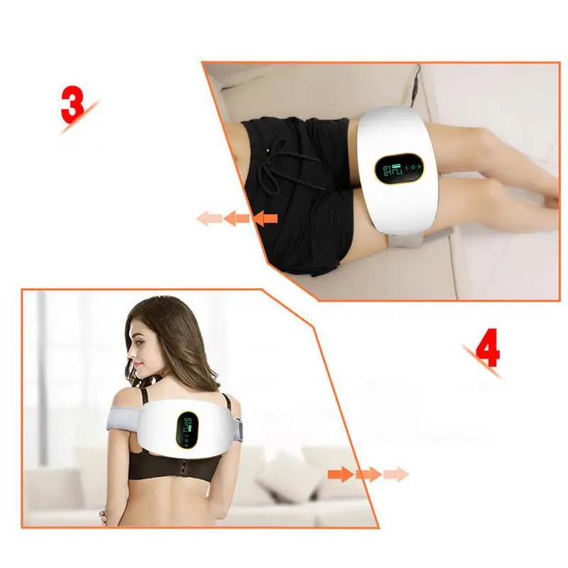 Electric Waist Belt Portable Abdominal Muscle Relax Wrap Electric Surrounding Massager For Sleep Housework Study Working Driving