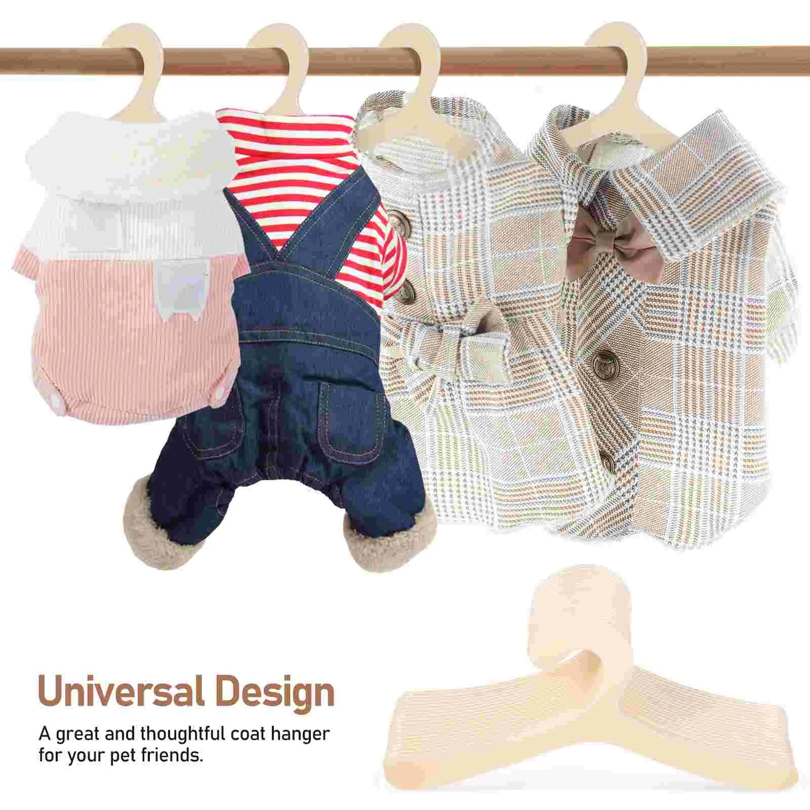 40 Pcs Baby Clothes Hangers Coat Cat Dog Racks Cardboard for Hanging Drying Travel