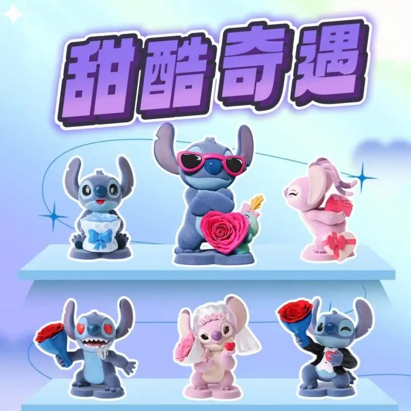 

Disney Stitch Adventure Series слепая коробка — модная милая и крутая игровая игрушка для подарка на день рождения, коллекционная вечная цветочная прилив