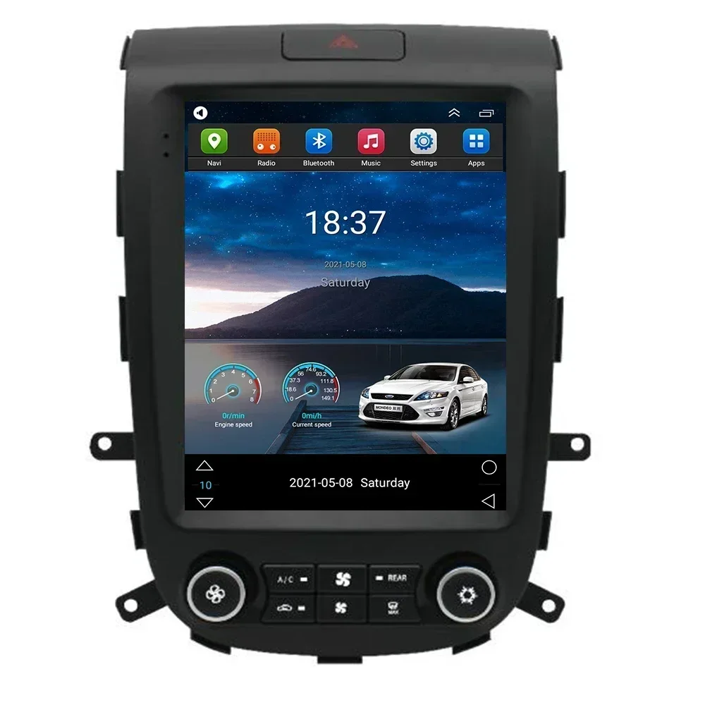 Radio de coche Tesla para Hyundai Santa Fe 2006 - 2012 pantalla Vertical Multimedia navegación GPS Android Auto BT cámara No 2 Din DVD