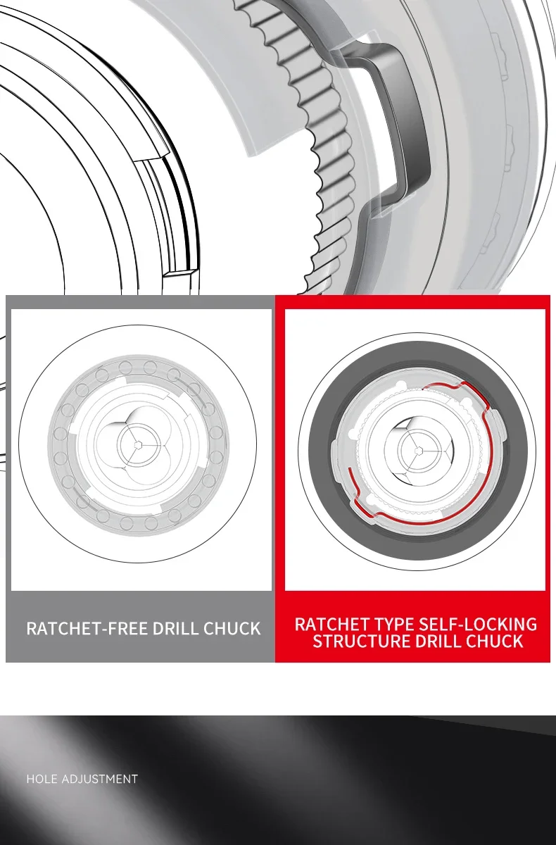 Schlüsselloses Bohrfutter, Schnellwechsel-Adapter, 1/2 3/8 UNF-Halterung, 2~13mm 0.8~10mm, selbstspannende Bohrfutter für Schraubendreher und Bohrer – Detail 5