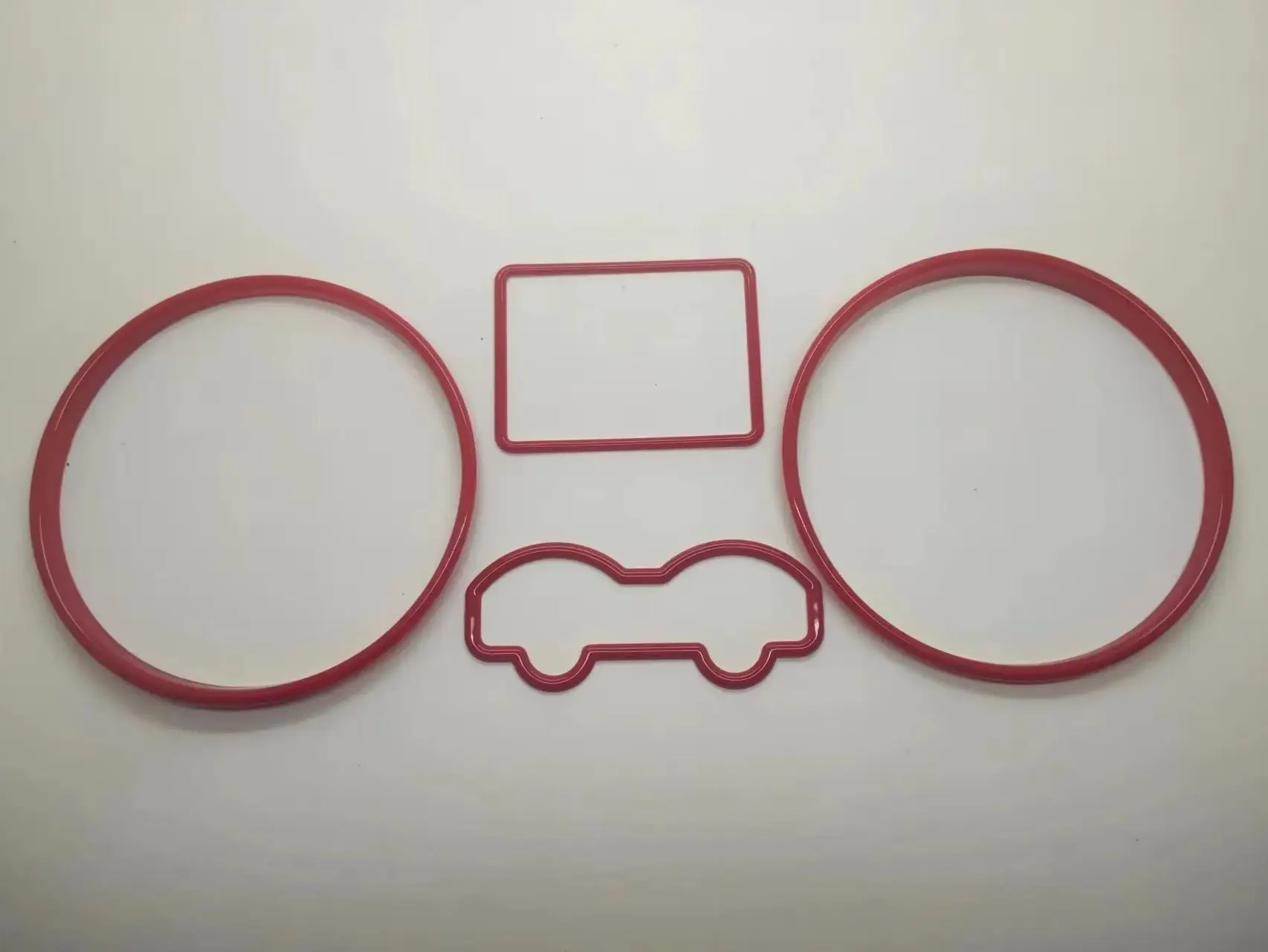 

red /green /silver/ Speedometer Gauge Dial Rings Bezel Trim For VW Golf 4 MK4 Passat 3B B5 T4