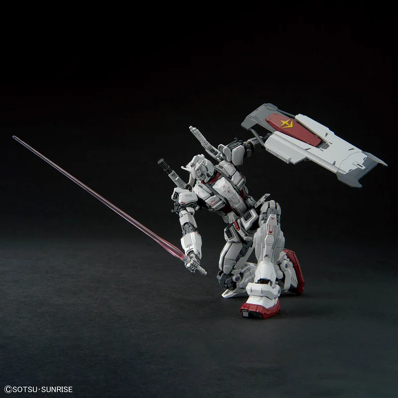 Bandai Original Gundam Anime Figures HG 1/144  REQUIEM FOR VENGEANCE RX-78 GE GUNDAM EX RFV Gunpla Action Figure Toys