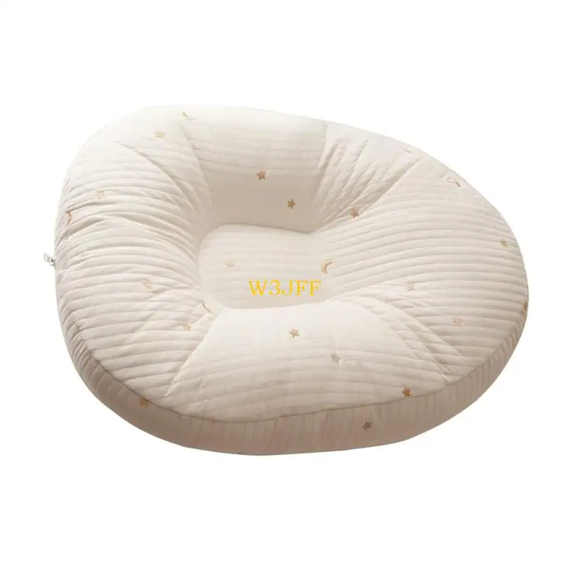 W3JF thoải mái cho bé nằm vị trí điều dưỡng Gối tay cầm tay cầm dây dễ dàng làm sạch chất xơ đàn hồi cao bên trong cho mẹ