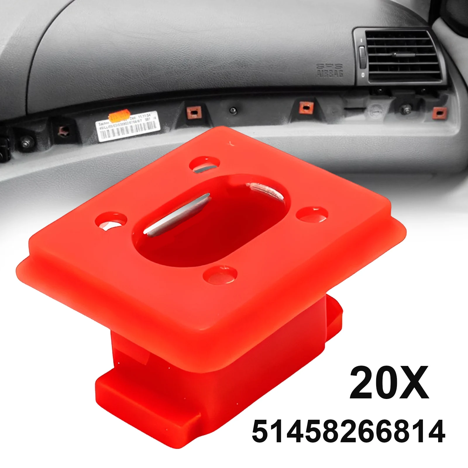 

20pcs Interior Dash Trim Clips Grommets 51458266814 Dashboard Fascia Trim Clips For BMW 3Series X3 7Series E46 E65 E66 E83N