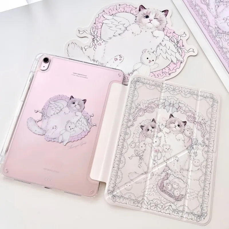 3+Y Fold Acrylic Casing Tablet Case for Redmi Pad SE 11 Pro/Pro2 12.1 Xiaomi Pad 5/5Pro 6/6Pro 11 Xiaomi Pad 7/7Pro 8/8Pro 11.2