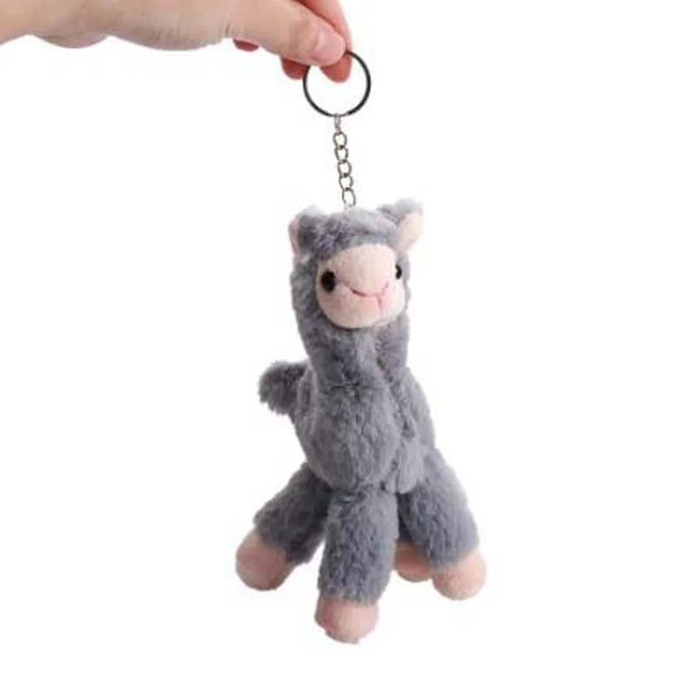 Soft Bag Decoration   Pendant Key Trinket Handmade Stuffed  Keychain Sheep Key Ring Animal Keyring Alpaca Keychain