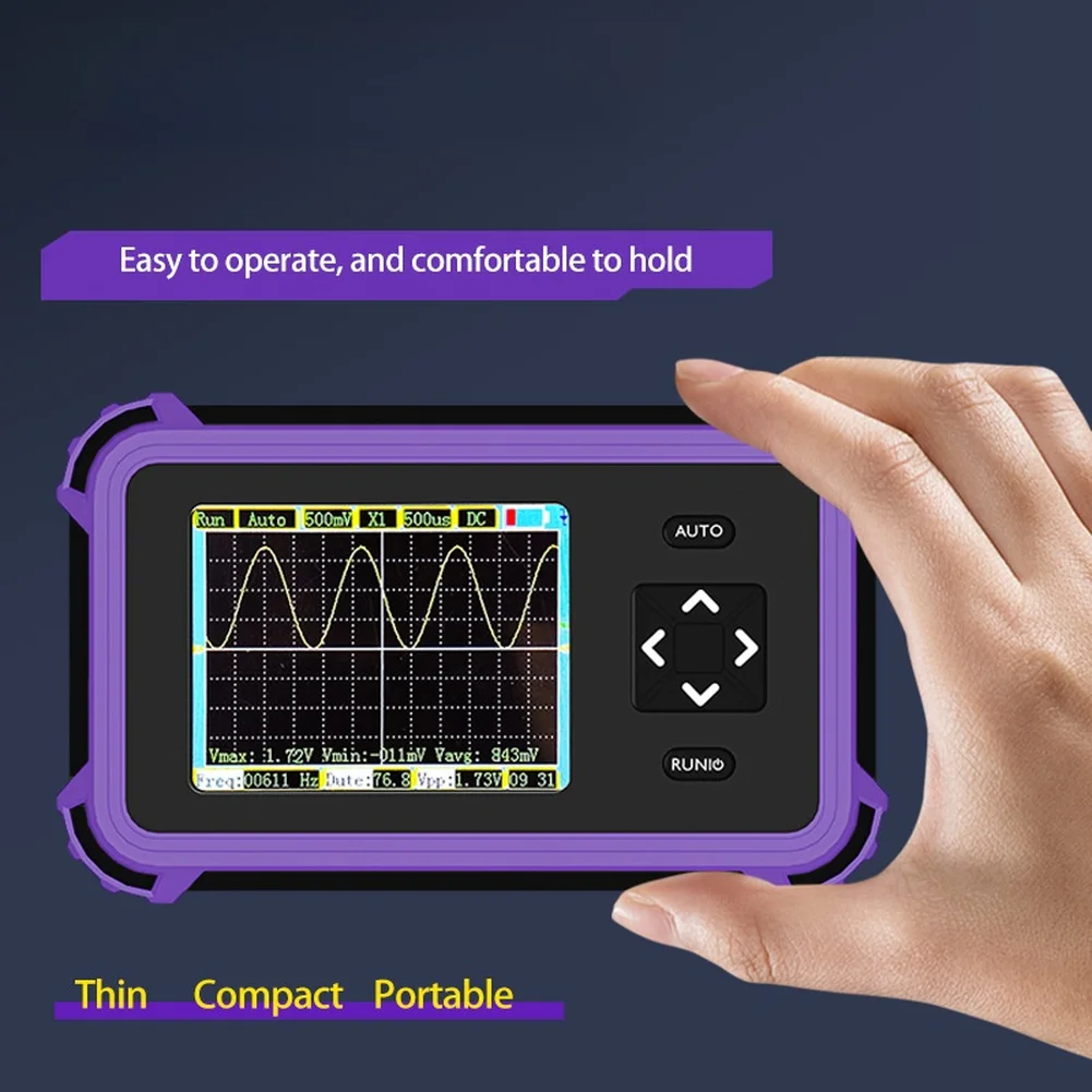 راسم الذبذبات الرقمي المحمول 1 ميجا هرتز عرض النطاق الترددي 8.33 عينات عملاقة/ثانية معدل أخذ العينات لاختبار أداة القياس ملحق في المخزون #3