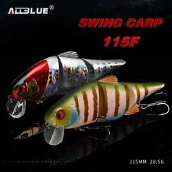 ALLBLUE Joint Fishing Lure 115MM 28.5G Floating Swimbait Lipless Crankbaits Wobbler Minnow Artificial Hard Bait Bass Pike Tackle