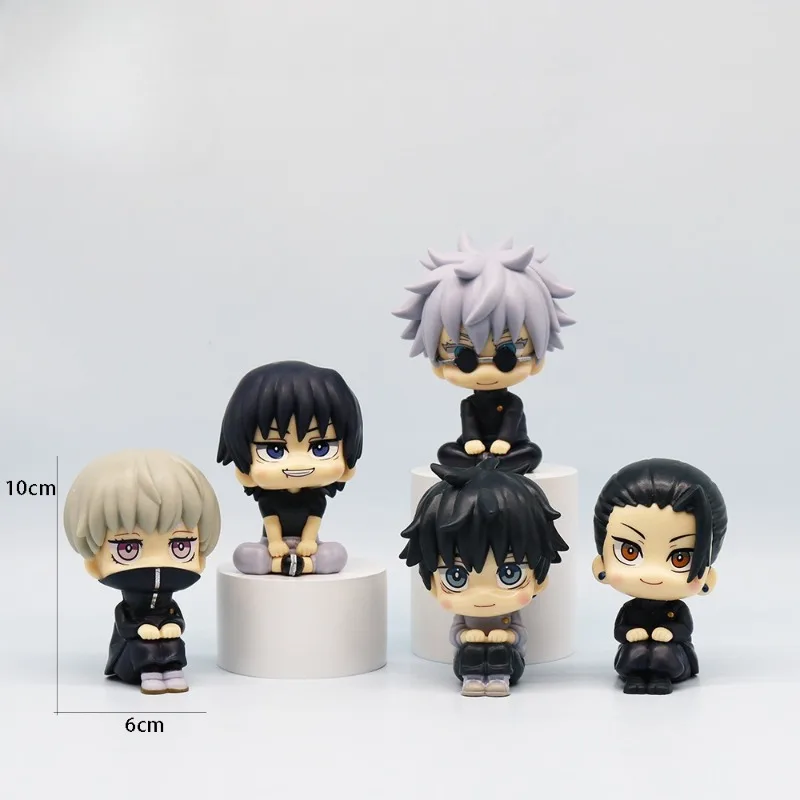 

10cm Jujutsu Kaisen Figures Satoru Gojo Figure Action Geto Suguru Figurine Q Version Anime Model PVC Collection Toys Statue