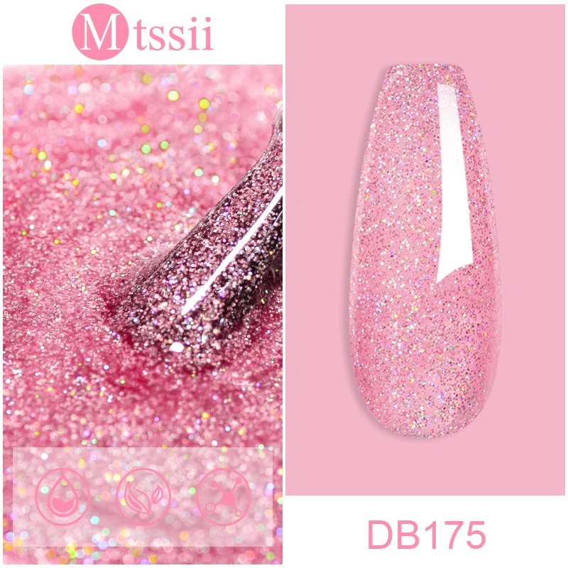 Mtssii 6ml holo graphisches Glitzer gel Nagellack Frühlings farbe funkelnde Pailletten UV-LED-Lack Nail Art Dekoration einweichen