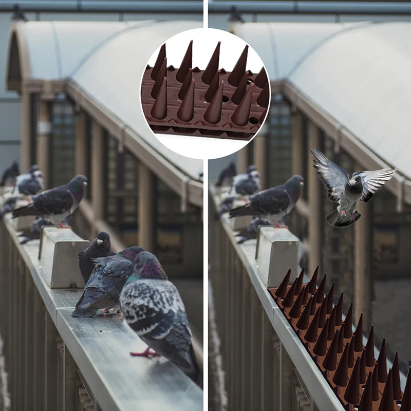 1 unidad de picos de plástico para pájaros, picos para valla de pared, picos para pájaros de patio para seguridad antiescalada en la pared, barandilla para ventana, electrodomésticos de jardín