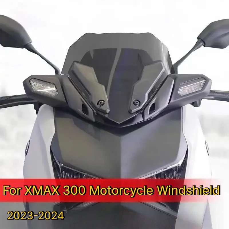 For 2023 2024 Yamaha XMAX 300 Competition Style Motorcycle Front Windshield Modification Parts Chest Protector Windproof Device