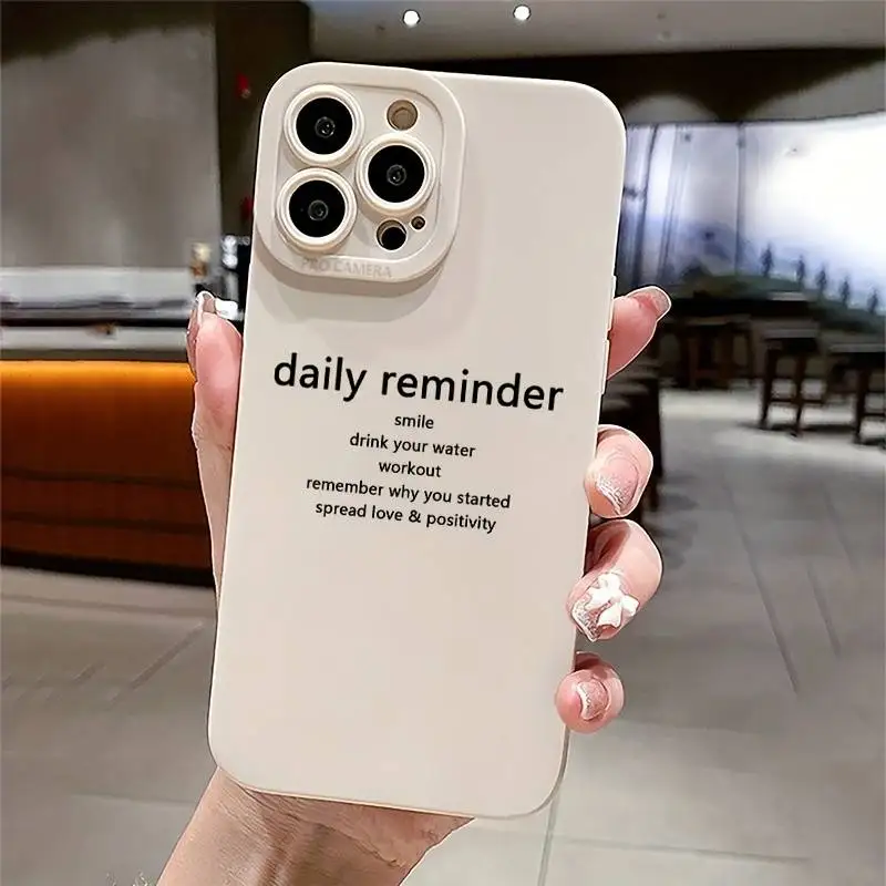 Slogan Graphic Print Phone Case for iPhone 11 13 12 14 15 16 Pro Max Plus For iPhone 12 13 Mini XR X XS 7 8 Plus SE 2 Soft Cover