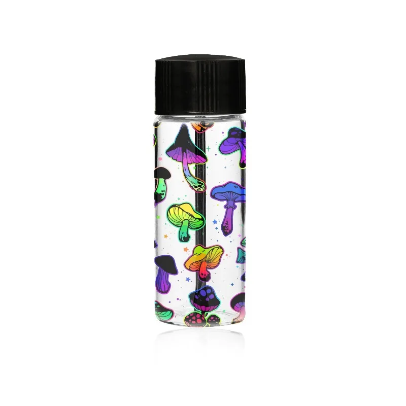 mini Snuff portable Storage box With snuff spoon glass Sealed Waterproof Light-weight Medicine box uv pattern Men Woman Gift view 4