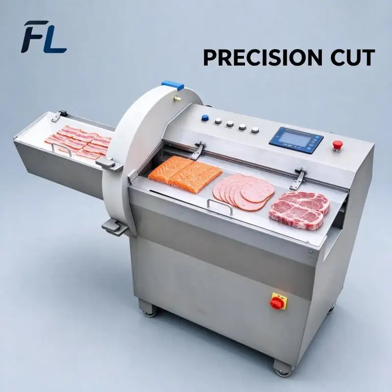 Meat Slicer Commercial Desktop Meat Slicing Machine Sharp Blade Low Noise For Beef Pork Mutton Roll Production