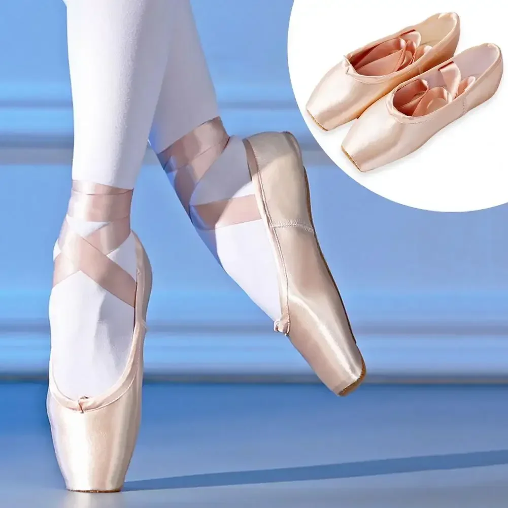 Zapatillas de ballet para principiantes Zapatillas de ballet cómodas para niños Zapatillas de ballet para niñas con suaves para principiantes para niñas