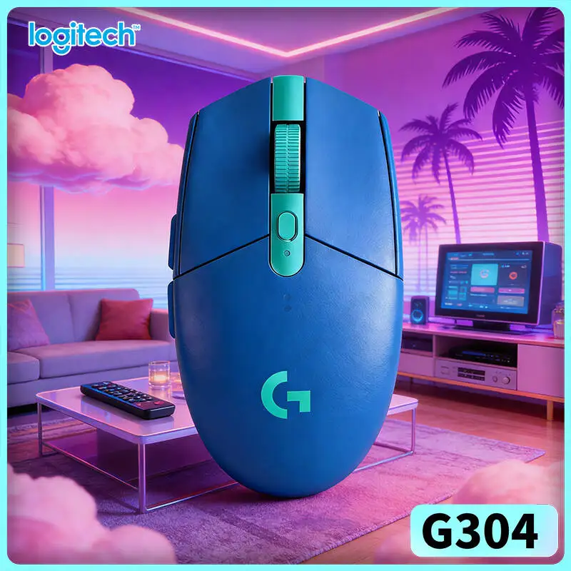 

Беспроводная мышь Logitech G304 с технологией LIGHTSPEED, сенсор HERO 12000 DPI, отклик 1 мс, 9 месяцев работы от батареи, прочный пластиковый корпус, для геймеров