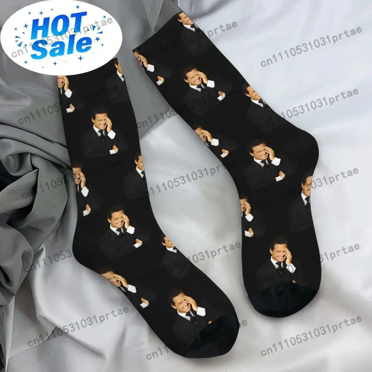 Chaussettes pour hommes du chanteur mexicain Luis Miguel Tour 2024, chaussettes El Sol De Mexico, chaussettes douces et respirantes, chaussettes antibactériennes de printemps, cadeau