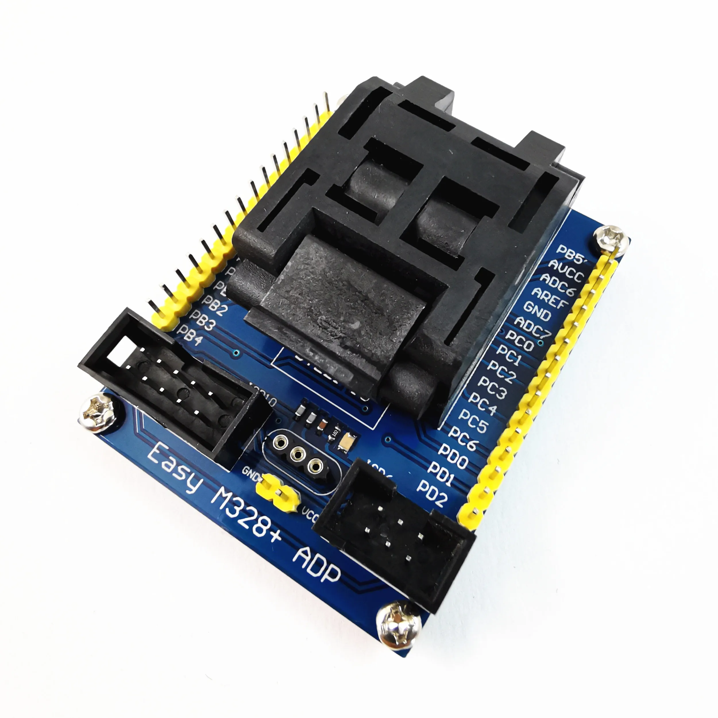 Imagem -03 - Adaptador Atmega-interface Chips Avr Atmega8 48 88 168 328p Série Lqfp32 para Avrisp 10p 6p Easy M328 Mais Adp