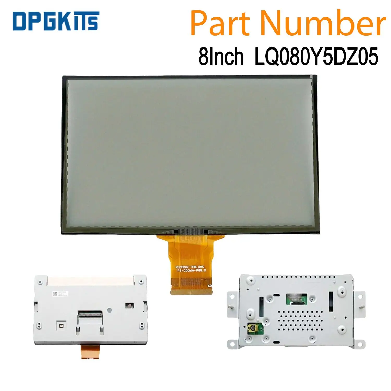 

LQ080Y5DZ05 1PC 8 Inch LCD Monitor & Touch Screen For Ford C-Max Edge Escape Explorer Expedition F-150 F-250 F-350 Focus Taurus