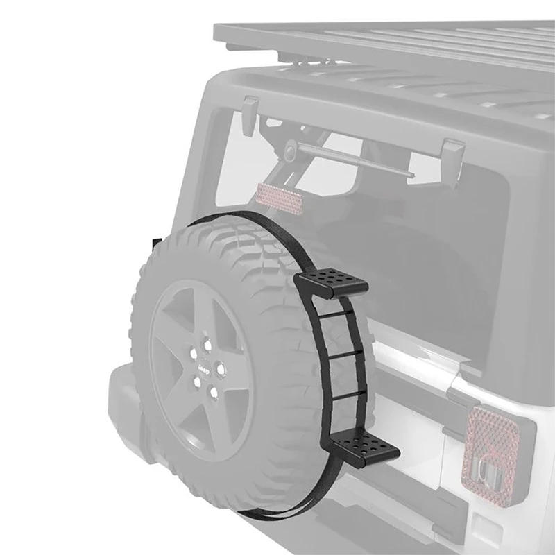 

Portable Spare Tire Steps Spare Tire Pedals Ladders Stairs Off-Road Vehicle Pedals Banded Portable Stairs