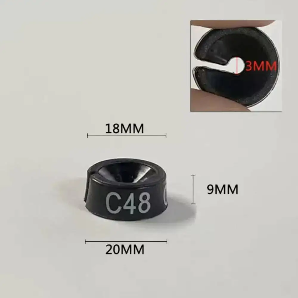 Runde Kunststoff-Größenmarkierer, Kegelförmige Größenetiketten, SALE-Rabatt-Label, Größenmarkierungs-Knöpfe für Bekleidungsgeschäfte – Detail 5