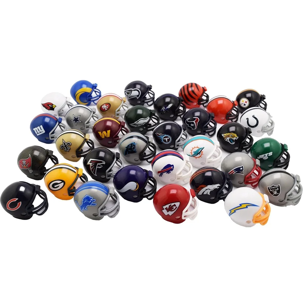 2025-2026 Neues National Football League Riddell Helm Tracker Set Gumball-Größe Helme Mini 1,5 Zoll Helm Fan-Kollektion Spielzeug – Detail 2