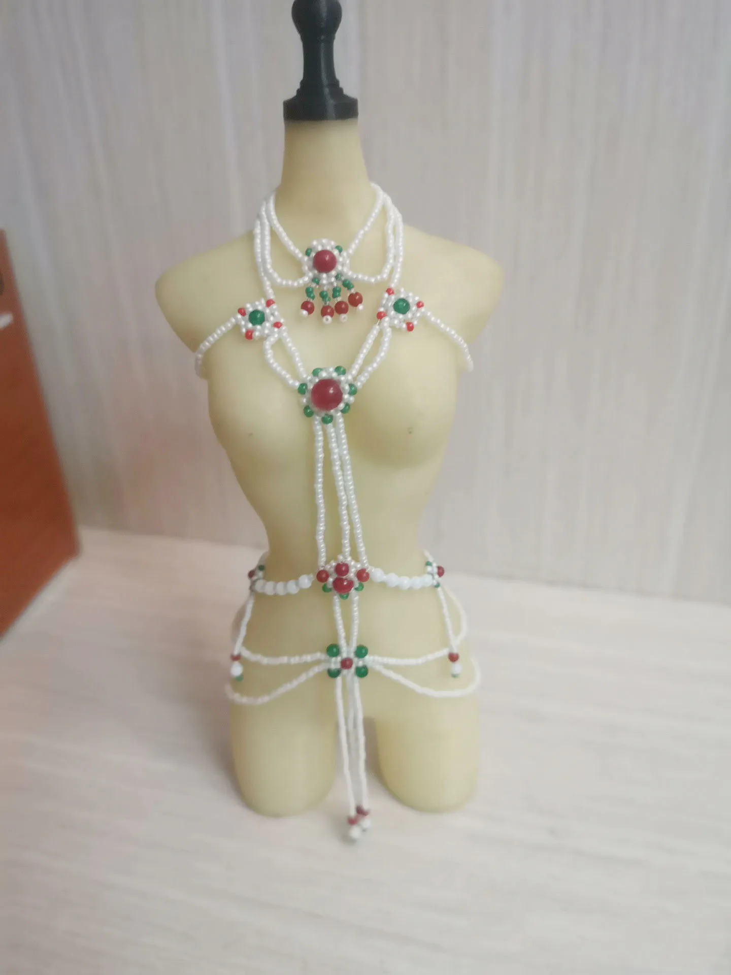 New Style OB27 Doll Jewelry , Flying Dunhuang Beaded Necklace Chest Chain Toys Accessories