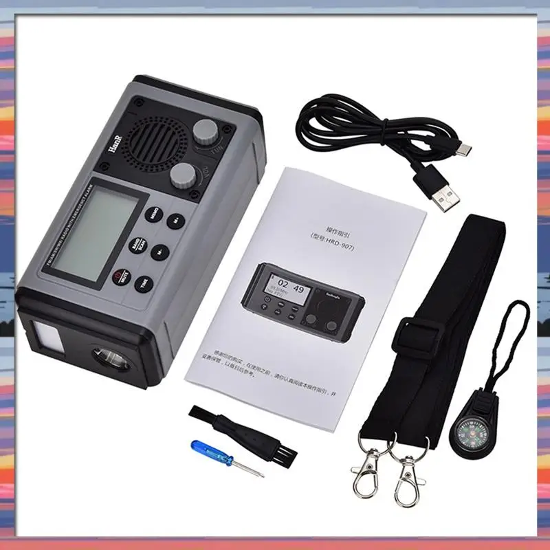 AC18 (保証) HRD907 10000Mah 緊急ラジオソーラー充電照明モバイル機能ポータブルクランクラジオ停電 Situa